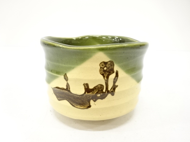 JAPANESE TEA CEREMONY / ORIBE TEA CHAWAN / ARTISAN WORK